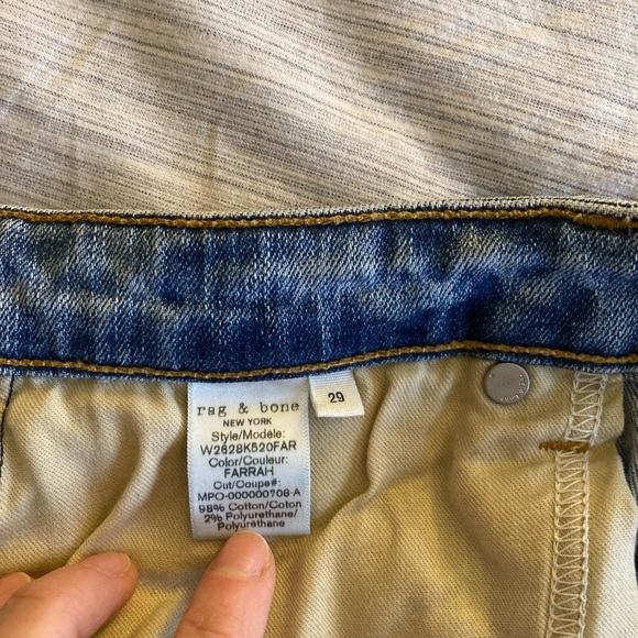 rag & bone Nina high-Rise Ankle Skinny in Farrah - Picture 8 of 10